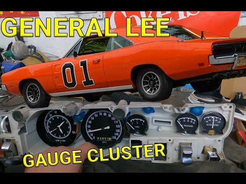 Restoration Dodge Charger R/T 1969 General Lee gauge cluster