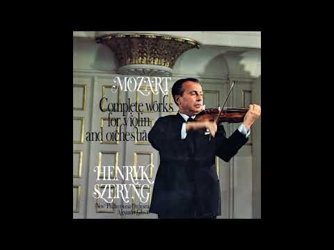 Mozart Violin Concerto No. 3 Henryk Szeryng New Philharmonia Orchestra Alexander Gibson (1970/2018)