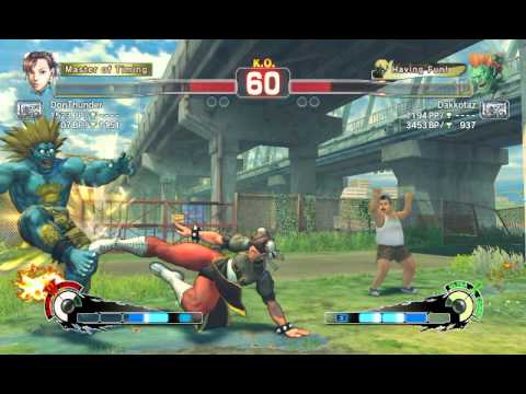 Ultra Street Fighter IV battle: Chun-Li vs Blanka