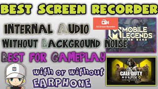 SCREEN RECORD WITH INTERNAL AUDIO ON ANDROID NO BACKGROUND NOISE / for GAMEPLAY / NO ROOT / NO LAG