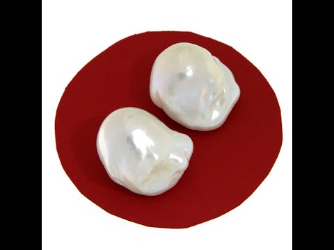Pereche Perle Baroque Naturale - Luminozitate Pretioasa