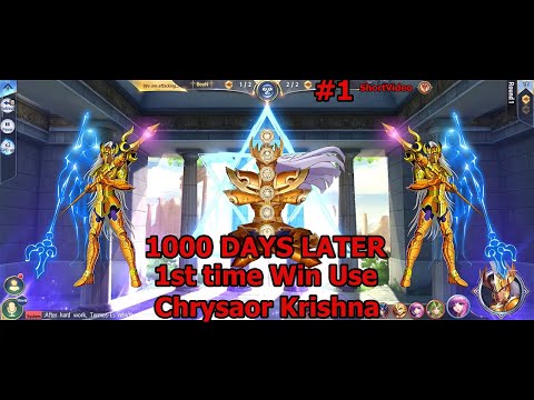 Saint Seiya Awakening : 1st Win After 1000 Play Days Using Chrysaor Krishna [ Short Video #1 ]