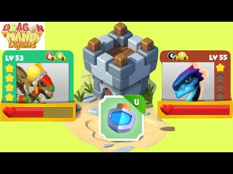 Enchant Dragon battle - Ceremony vs Dark matter lv 53 vs 55- dragon mania legends