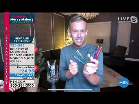 Chad Allen® (TVchad®) and Shannon Smith present the knighthawk pens on HSN