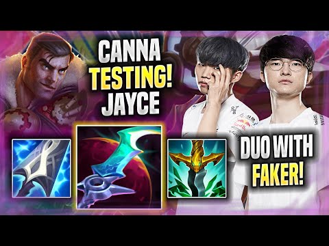 CANNA TESTING JAYCE TOP IN KR SOLOQ WITH FAKER! - T1 Canna Plays Jayce TOP vs Graves!