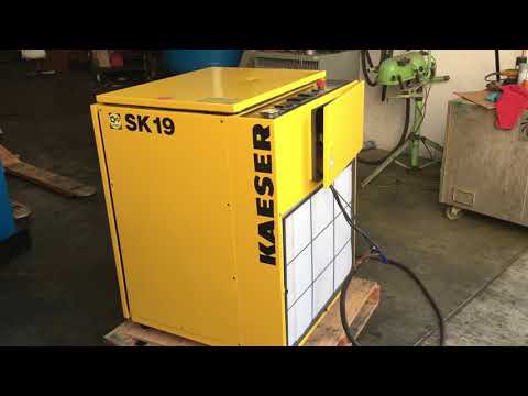 Kaeser SK-19 Rotary Screw Air Compressor Only 2,575.15 hours 15hp 230V 3 Phase