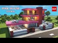 Pink house - Tutorial Minecraft