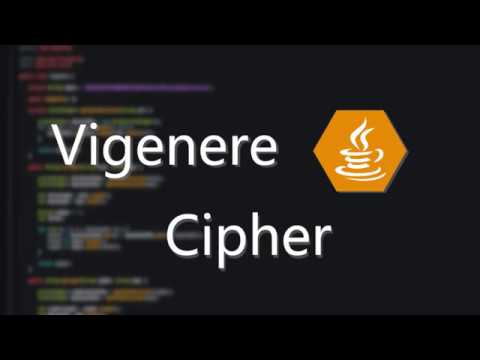 Vigenere Cipher Java Cryptography 3