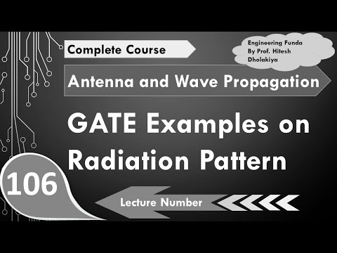 GATE example on Radiation Pattern of Dipole antenna in Antennas by Engineering Funda