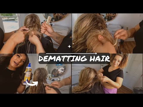 How to Detangle Matted Hair at Home [ Dematting...