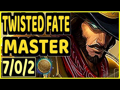 XAKY (TWISTED FATE) vs EKKO - 7/0/2 KDA MID GAMEPLAY - EUW Ranked MASTER