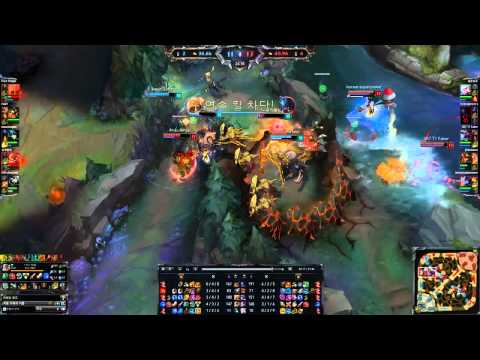 SKT T1 Faker - Cho'Gath highlights vs. Azir - Korean SoloQ - Season 2015 - League of Legends