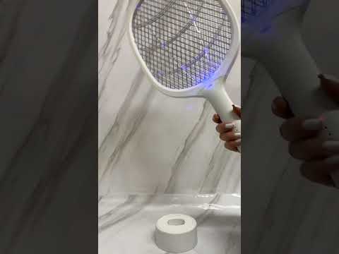 Raqueta Mata Mosquitos Y Moscas Lampara Recargable Usb
