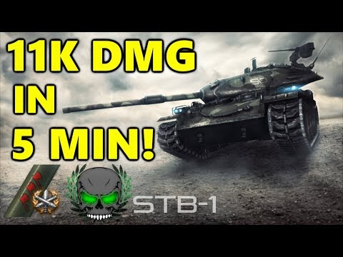 World of Tanks - STB-1 - 11K DAMAGE IN 5 MINUTE! - 3 MARKS GAME!