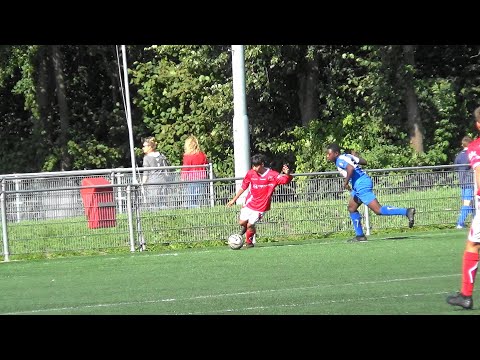 Eerste helft ASC Waterwijk JO14-1 - DOVO JO14-1