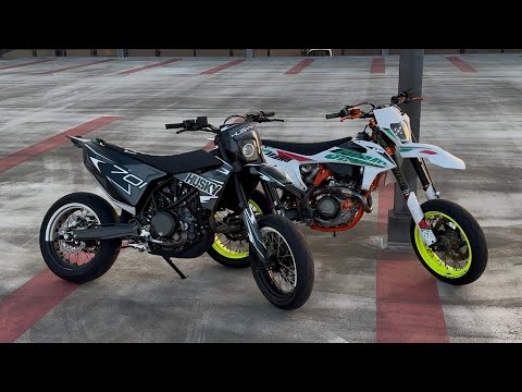 KTM EXC 500 vs Husqvarna 701 - Full Throttle/ RAW Exhaust