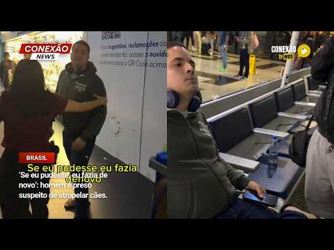 Vídeo: ‘Se eu pudesse, eu fazia de novo’: homem é preso suspeito de atropelar cães.