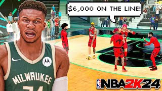 YOUNG PRECISE CHALLENGED my *NEW* GIANNIS BUILD in the $6,000 COMP PRO AM PLAYOFFS on NBA 2K24