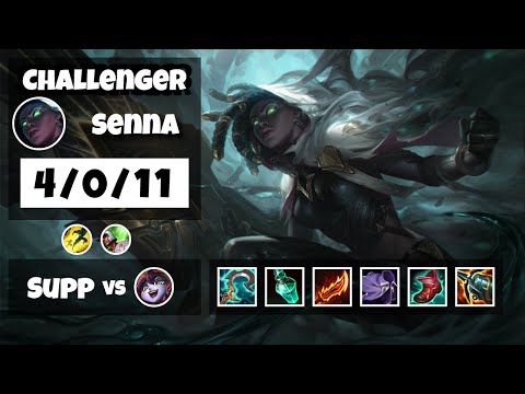 Senna Challenger Gameplay S11 Replay 11.10 Support (4/0/11) - KOREAN