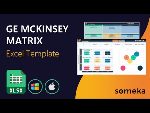 GE McKinsey Matrix | Excel Template | Business Portfolio Analysis