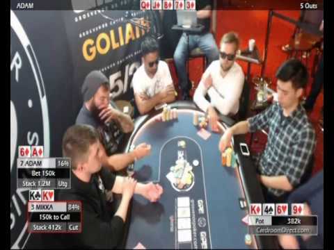 GUKPT Walsall 2016 - Featured Hand, Chip Lead Pot