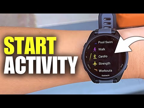 How To Start an Activity on Garmin Forerunner Watch