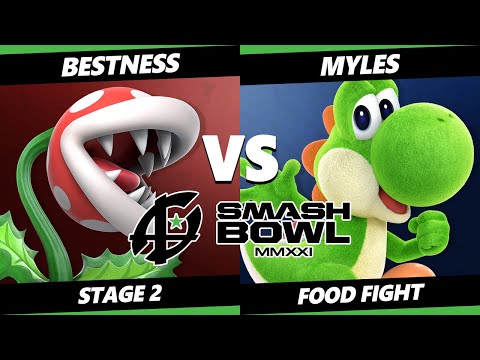 Smash Bowl MMXI Food Fight SSBU - BestNess (Piranha Plant) Vs. Myles (Yoshi) Smash Ultimate Stage 2