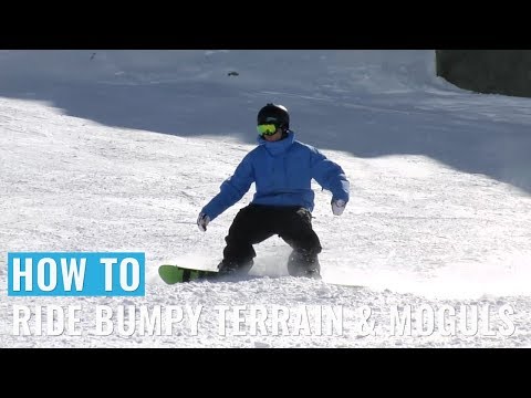 How To Ride Bumpy Terrain & Moguls On A Snowboard