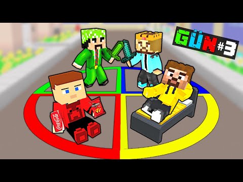 RENKLİ DAİREDEN SON ÇIKAN KAZANIR! 😱 - Minecraft