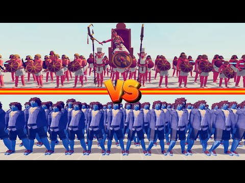 EGYPT Army Fights 100 Halflings Army  - TABS -  Totally Accurate Battle Simulator