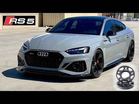 Installing Wheel Spacers on Audi RS5 Twin Turbo Sportback and Test Drive - Easy DIY