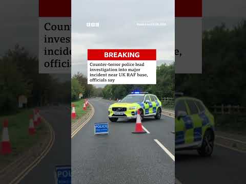 Counter-terror police leading investigation into major incident near UK RAF base. #BBCNews