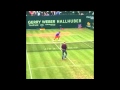 Roger Federer gets owned by journalist Matthias Stach with a stunning tweener!