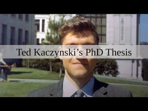 Ted Kaczynski's PhD Thesis