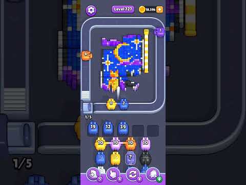 Pixel Flow Level 727 Walkthrough