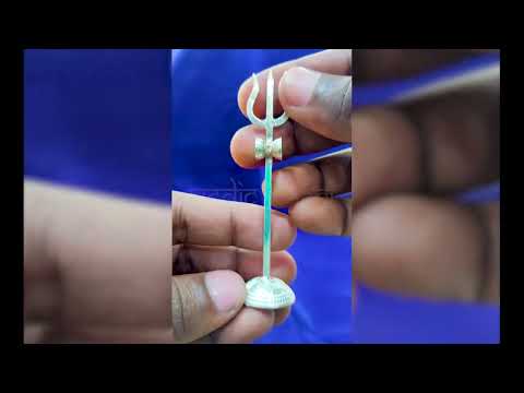 Lord Shiva Trishula/Trishul in Pure Silver video