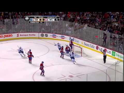 Steckel Goal - Leafs 1 vs Habs 1 - Oct 22nd 2011 (HD)