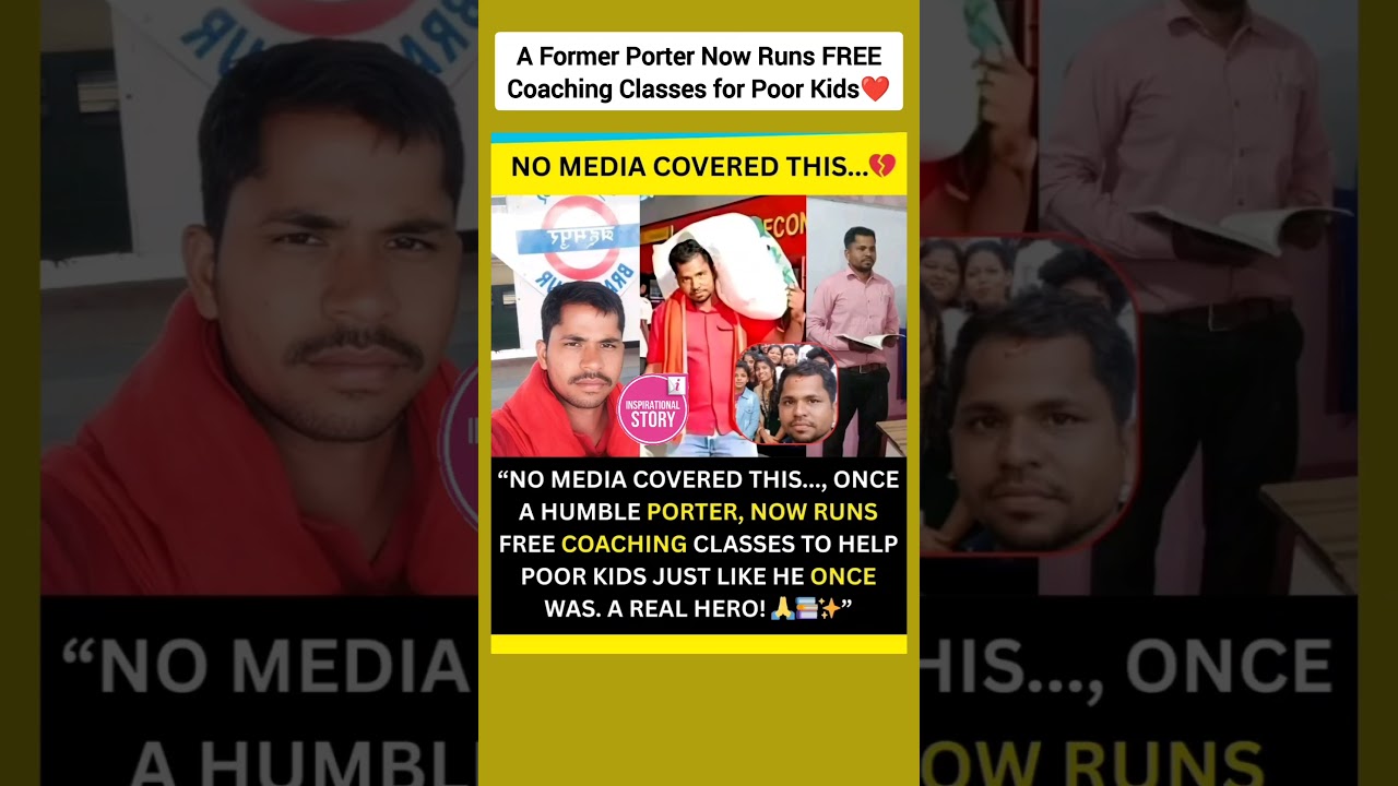 A Former Porter Now Runs FREE Coaching Classes for Poor Kids ❤ #shorts