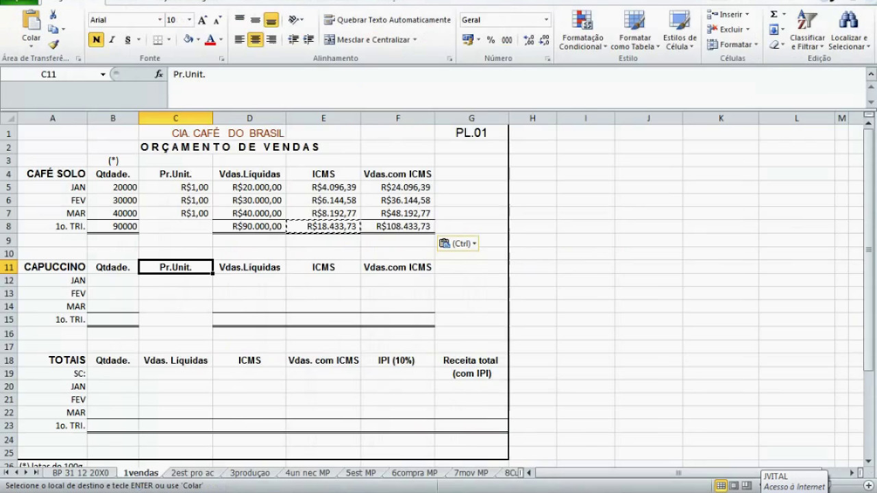 #1 Aprenda a fazer um orçamento empresarial: orçamento de vendas