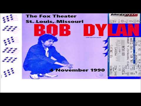Bob Dylan In Concert - The Fox Theater St. Louis, Missouri 4 November 1990