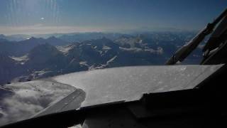 preview picture of video 'Approach and landing at Samedan LSZS (Engadin airport, St. Moritz) with Piper cheyenne IIIA'