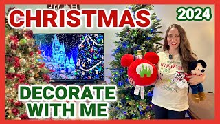 CHRISTMAS DECORATE WITH ME 2024 | Disney Christmas Decorate with Me | Disney Christmas Decorations