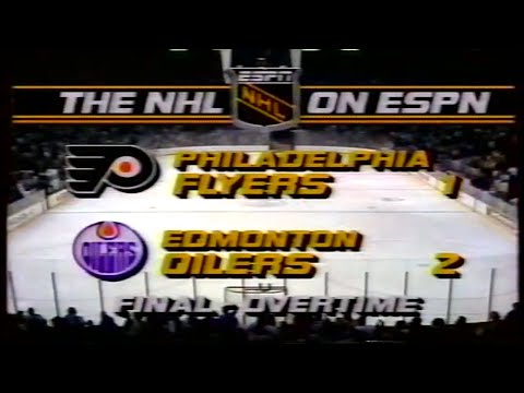 Philadelphia Flyers VS Edmonton Oilers OT March 2,1986 Full Game