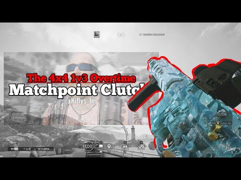 The 4-4 1v3 Overtime Matchpoint Clutch - Highlights | R6 - PS4 | Rainbow Six Siege