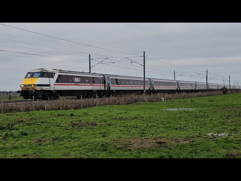 LNER InterCity 225 82223+91127 At Doncaster/Fenwick From York To London Kings Cross