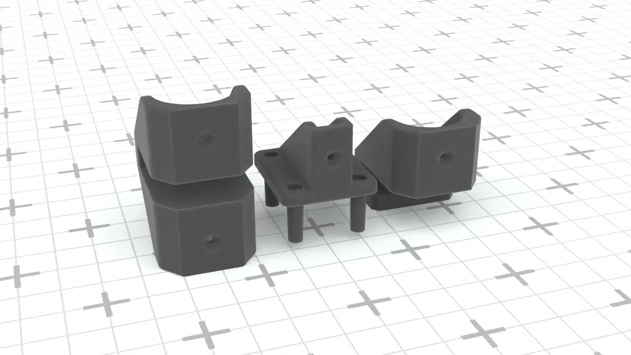 IKEA IVAR Clothes Rail Holder 3D Print Model