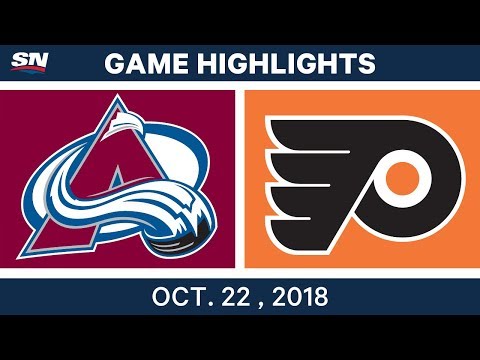 NHL Highlights | Avalanche vs. Flyers - Oct. 22, 2018