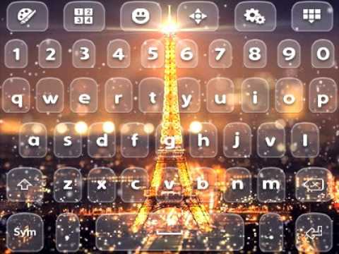 Winter Paris Animated Keyboard Video