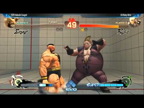 USF4 EVO 2014 RZR Itabashi (ZANGIEF) vs EG Ricky Ortiz (RUFUS)