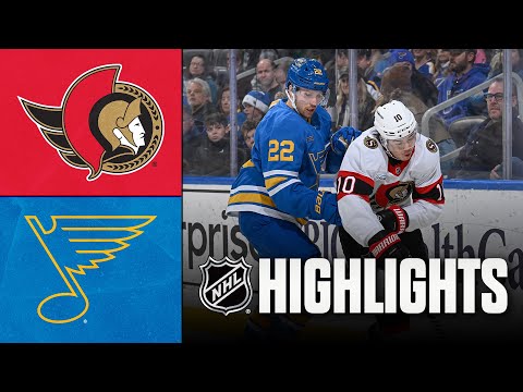 Senators vs. Blues | NHL Highlights | November 28, 2025